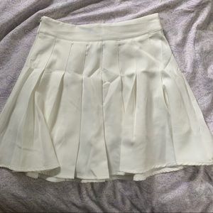 white tennis skirt shein